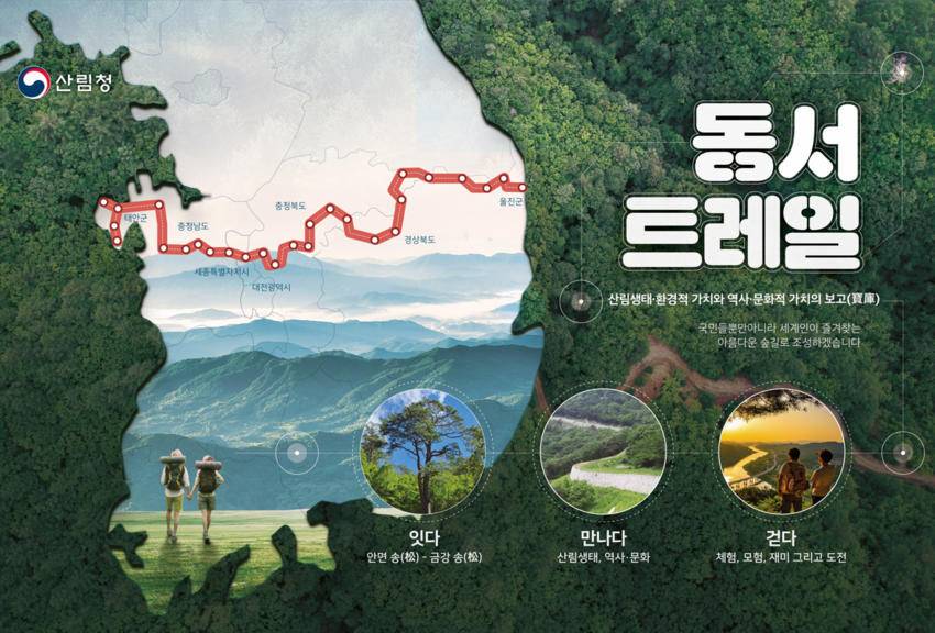 동서트레일 홍보 포스터 / 사진- 산림청 제공
