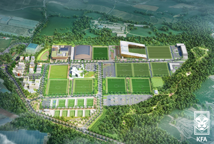 천안시 입장면에 건설중인 축구종합센터 전경 / 사진- KFA(대한축구협회_ 제공