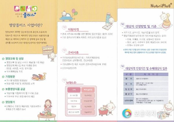 영양플러스사업 대상자모집(안내문)