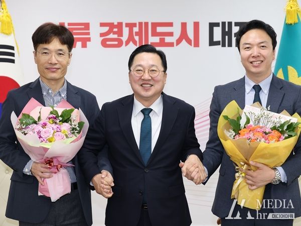 아장우 대전시장,‘바이오오케스트라’‘진코어’대표 면담