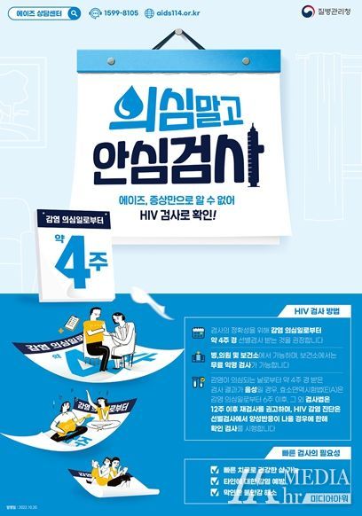 2022년 HIV안심검사 촉진 홍보포스터