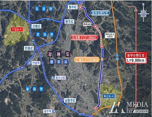 동부순환도로 노선도