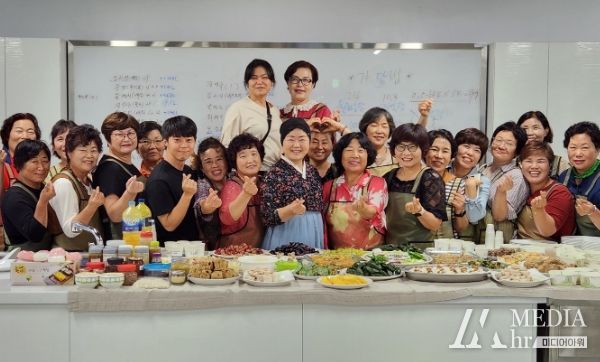 쌀 누룩 활용 발효 음식 개발 교육 모습