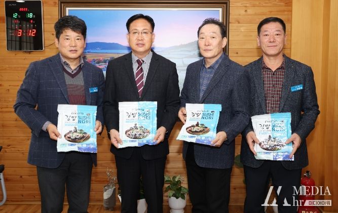 장흥군, ASC-MSC 국제인증 받은 ‘무산김’ 첫 수출길