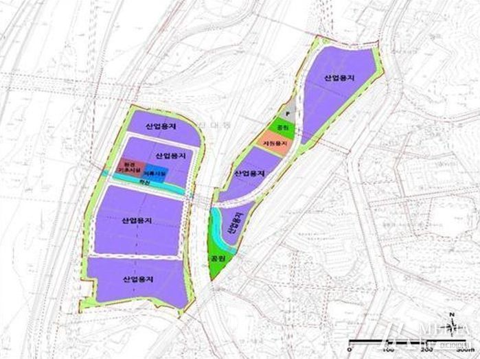 신대지구 개발사업 토지이용 계획
