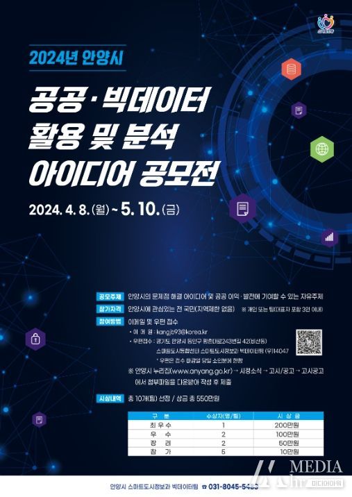 ‘공공·빅데이터 활용 및 분석 아이디어’ 공모 포스터