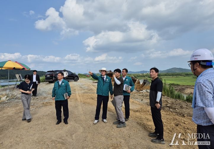 김돈곤 청양군수, 여름철 재난대비 수해복구사업장 현장점검