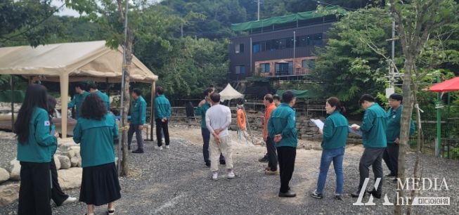 군위군, 동산계곡 합동단속 T/F팀 대책회의 및 현장 점검